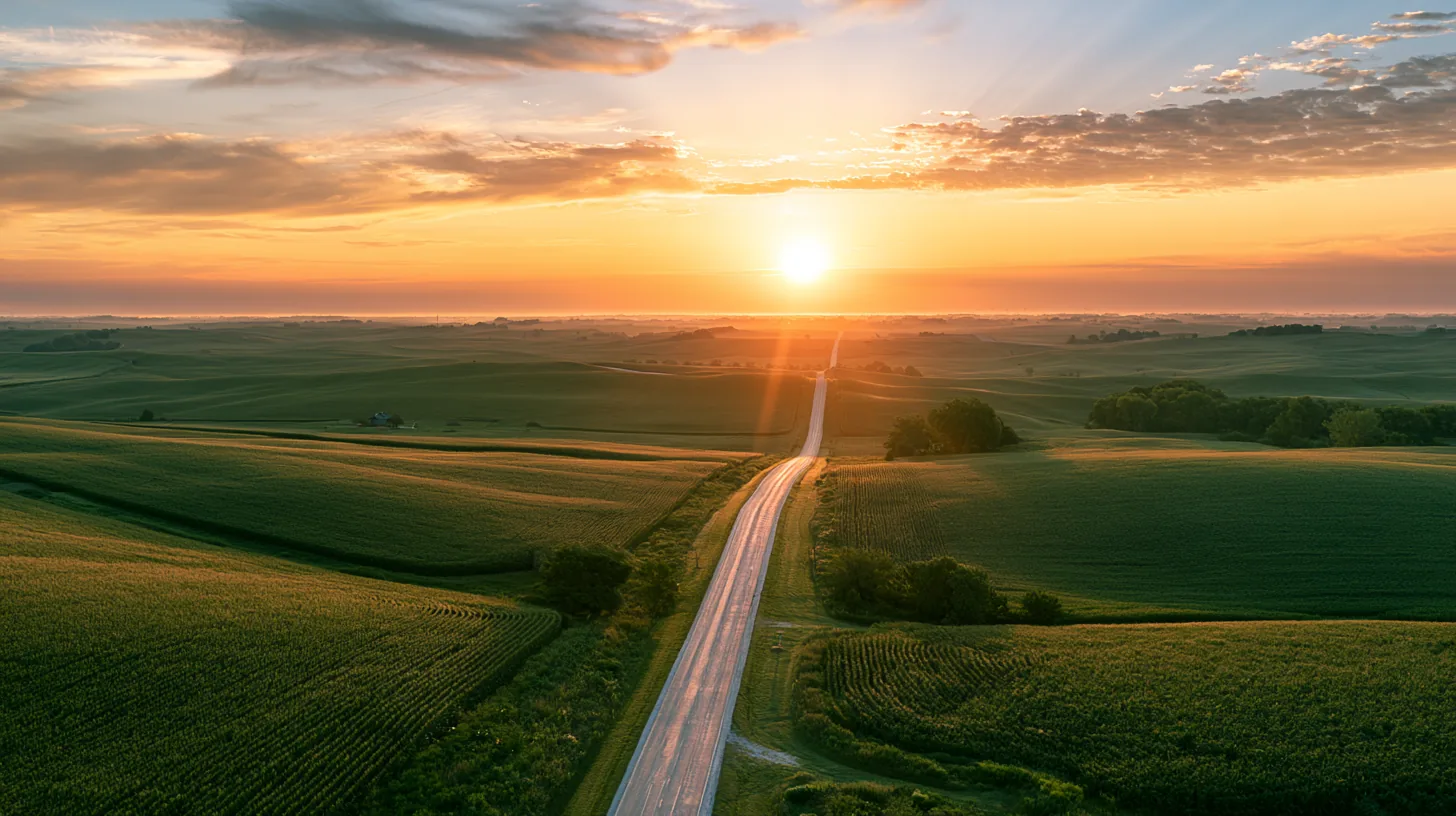 Open road at sunrise symbolizing a fresh financial start